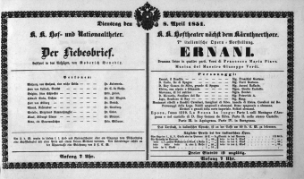Theaterzettel (Oper und Burgtheater in Wien) 18510408 Seite: 2
