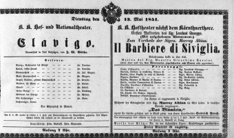 Theaterzettel (Oper und Burgtheater in Wien) 18510513 Seite: 2