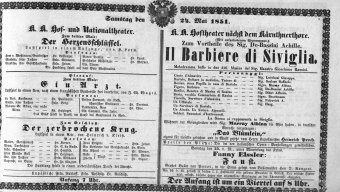 Theaterzettel (Oper und Burgtheater in Wien) 18510524 Seite: 2