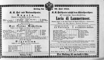 Theaterzettel (Oper und Burgtheater in Wien) 18510620 Seite: 2