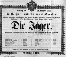 Theaterzettel (Oper und Burgtheater in Wien) 18511020 Seite: 2