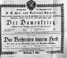Theaterzettel (Oper und Burgtheater in Wien) 18511121 Seite: 2