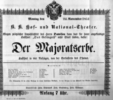 Theaterzettel (Oper und Burgtheater in Wien) 18511124 Seite: 2