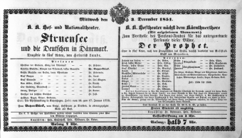 Theaterzettel (Oper und Burgtheater in Wien) 18511203 Seite: 2