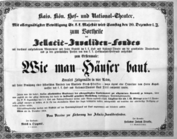 Theaterzettel (Oper und Burgtheater in Wien) 18511220 Seite: 1