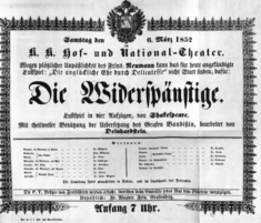 Theaterzettel (Oper und Burgtheater in Wien) 18520306 Seite: 2