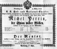 Theaterzettel (Oper und Burgtheater in Wien) 18520309 Seite: 2