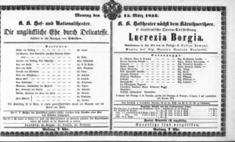 Theaterzettel (Oper und Burgtheater in Wien) 18520315 Seite: 2
