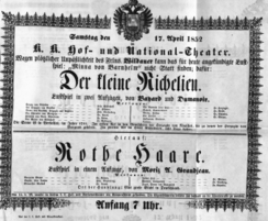 Theaterzettel (Oper und Burgtheater in Wien) 18520417 Seite: 2