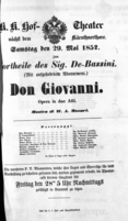 Theaterzettel (Oper und Burgtheater in Wien) 18520529 Seite: 1