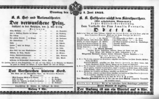 Theaterzettel (Oper und Burgtheater in Wien) 18520601 Seite: 2