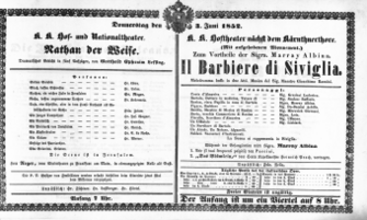 Theaterzettel (Oper und Burgtheater in Wien) 18520603 Seite: 2