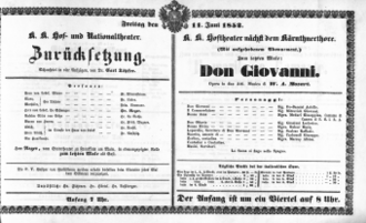 Theaterzettel (Oper und Burgtheater in Wien) 18520611 Seite: 2