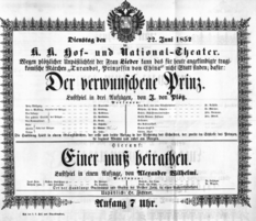 Theaterzettel (Oper und Burgtheater in Wien) 18520622 Seite: 2