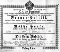 Theaterzettel (Oper und Burgtheater in Wien) 18520820 Seite: 2