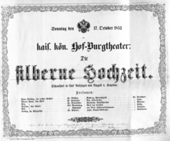Theaterzettel (Oper und Burgtheater in Wien) 18521017 Seite: 3