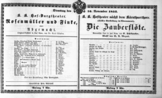 Theaterzettel (Oper und Burgtheater in Wien) 18521116 Seite: 2