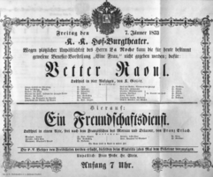Theaterzettel (Oper und Burgtheater in Wien) 18530107 Seite: 2