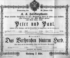 Theaterzettel (Oper und Burgtheater in Wien) 18530120 Seite: 2