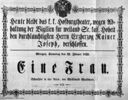 Theaterzettel (Oper und Burgtheater in Wien) 18530122 Seite: 2