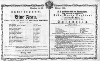 Theaterzettel (Oper und Burgtheater in Wien) 18530122 Seite: 3