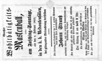 Theaterzettel (Oper und Burgtheater in Wien) 18530206 Seite: 1