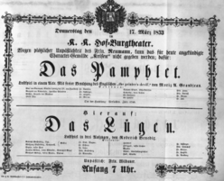 Theaterzettel (Oper und Burgtheater in Wien) 18530317 Seite: 2