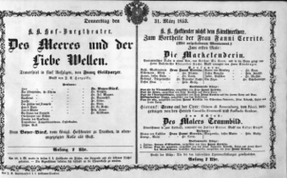 Theaterzettel (Oper und Burgtheater in Wien) 18530331 Seite: 2