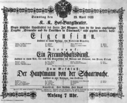 Theaterzettel (Oper und Burgtheater in Wien) 18530423 Seite: 2