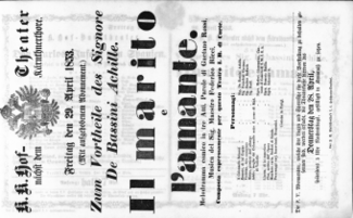 Theaterzettel (Oper und Burgtheater in Wien) 18530429 Seite: 1