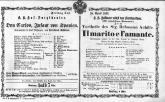 Theaterzettel (Oper und Burgtheater in Wien) 18530429 Seite: 2