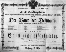 Theaterzettel (Oper und Burgtheater in Wien) 18530514 Seite: 2