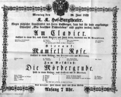 Theaterzettel (Oper und Burgtheater in Wien) 18530620 Seite: 2