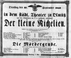 Theaterzettel (Oper und Burgtheater in Wien) 18530927 Seite: 2