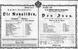 Theaterzettel (Oper und Burgtheater in Wien) 18531206 Seite: 2