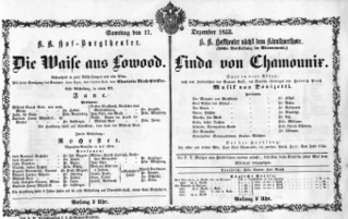 Theaterzettel (Oper und Burgtheater in Wien) 18531217 Seite: 1