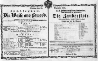 Theaterzettel (Oper und Burgtheater in Wien) 18531220 Seite: 1