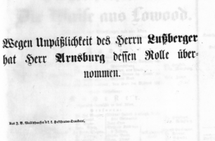 Theaterzettel (Oper und Burgtheater in Wien) 18531227 Seite: 1