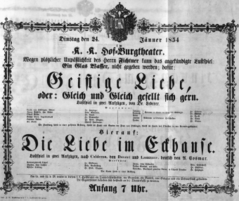 Theaterzettel (Oper und Burgtheater in Wien) 18540124 Seite: 2