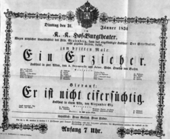 Theaterzettel (Oper und Burgtheater in Wien) 18540131 Seite: 2