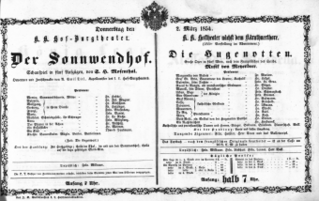 Theaterzettel (Oper und Burgtheater in Wien) 18540302 Seite: 2