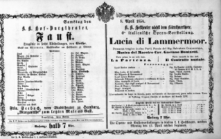 Theaterzettel (Oper und Burgtheater in Wien) 18540408 Seite: 2