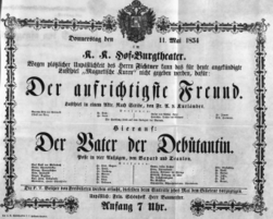 Theaterzettel (Oper und Burgtheater in Wien) 18540511 Seite: 2