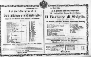 Theaterzettel (Oper und Burgtheater in Wien) 18540514 Seite: 2