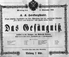 Theaterzettel (Oper und Burgtheater in Wien) 18540911 Seite: 2