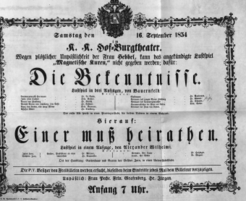 Theaterzettel (Oper und Burgtheater in Wien) 18540916 Seite: 2