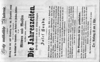 Theaterzettel (Oper und Burgtheater in Wien) 18541222 Seite: 1