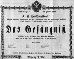 Theaterzettel (Oper und Burgtheater in Wien) 18550113 Seite: 2