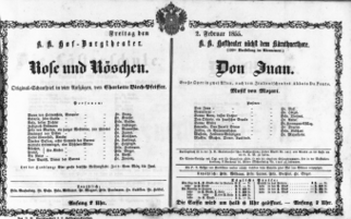 Theaterzettel (Oper und Burgtheater in Wien) 18550202 Seite: 2