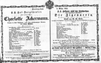 Theaterzettel (Oper und Burgtheater in Wien) 18550302 Seite: 2